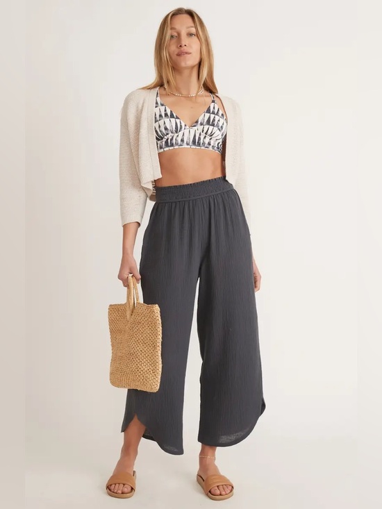 Marine Layer Pants - Marine Layer Corinne Gauze Wide Leg Pant